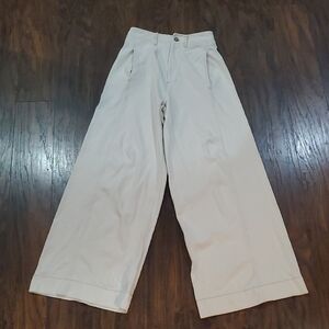 Blacktogrey Wide-Leg Cream Pants